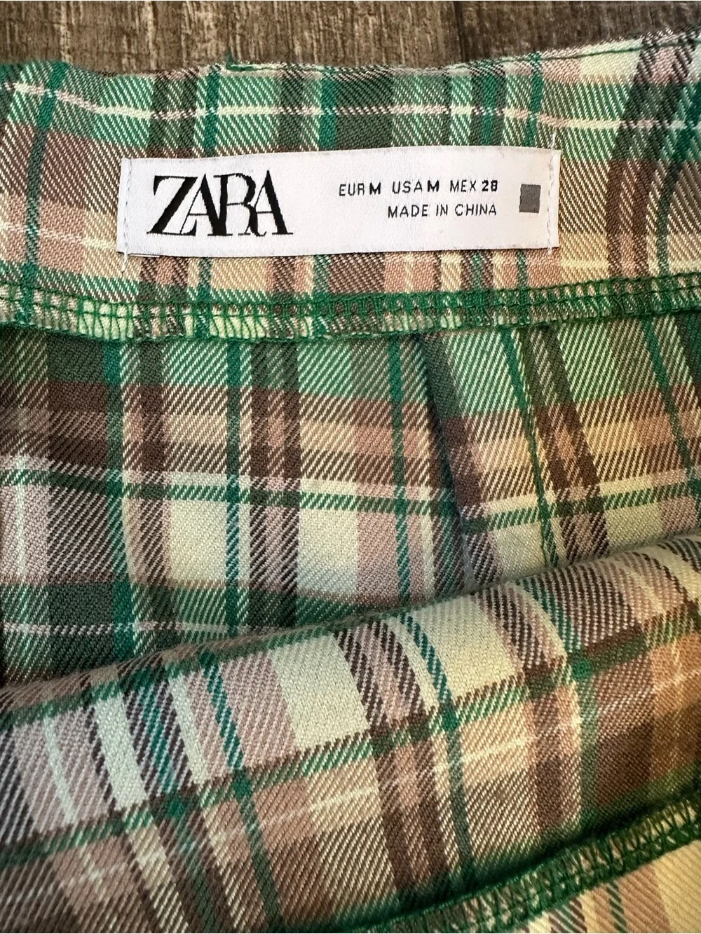 Zara green tan
